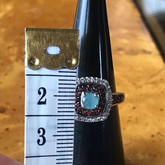 Natural Grandidierite Sterling Silver Ring Size 6 - Picture 6 of 8